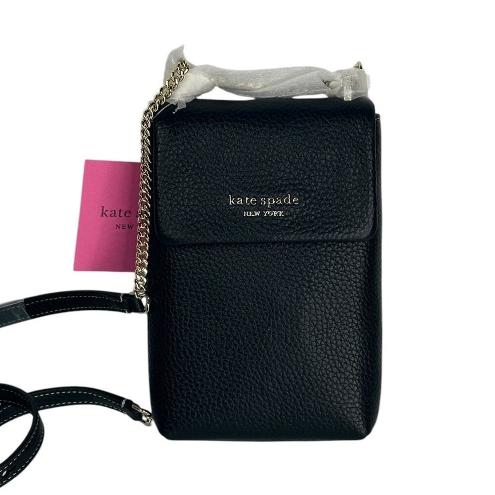 Kate  Spade Veronica North South Crossbody / Cell phone Bag In Black